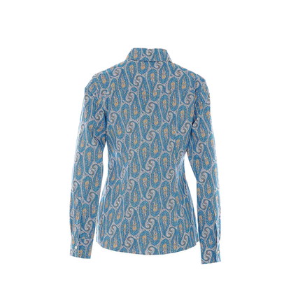 Light Blue Shirt With Frontal Buttons Closure