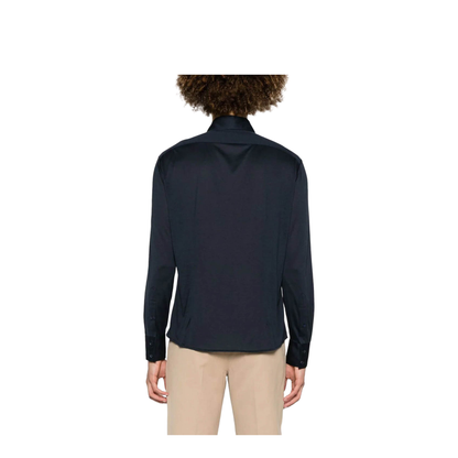 Men Camicia Di T-shirt Black