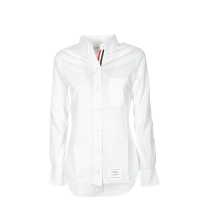 MAYFEYR - Thom Browne - Button-Down Shirt In White - FLL005E03113100