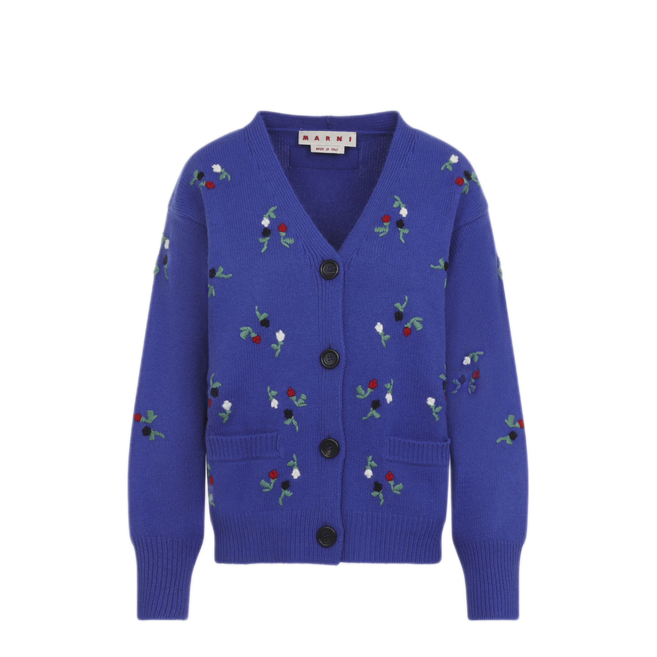 MAYFEYR - Marni - Embroidered Floral Cardigan - CDMD0463S0UFZ415FLB59