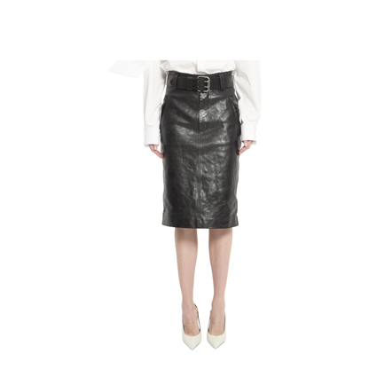 Pencil Skirt With Belt
