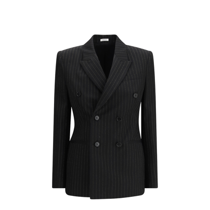 MAYFEYR - Alexander Mcqueen - Pinstriped Double-Breasted Jacket - 857603QJAFX