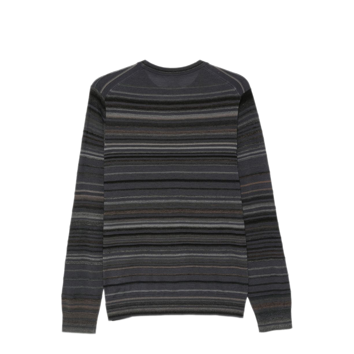 MAYFEYR - Paul Smith - Grey Horizontal Stripe Pattern Sweater - M1RA003W0325376