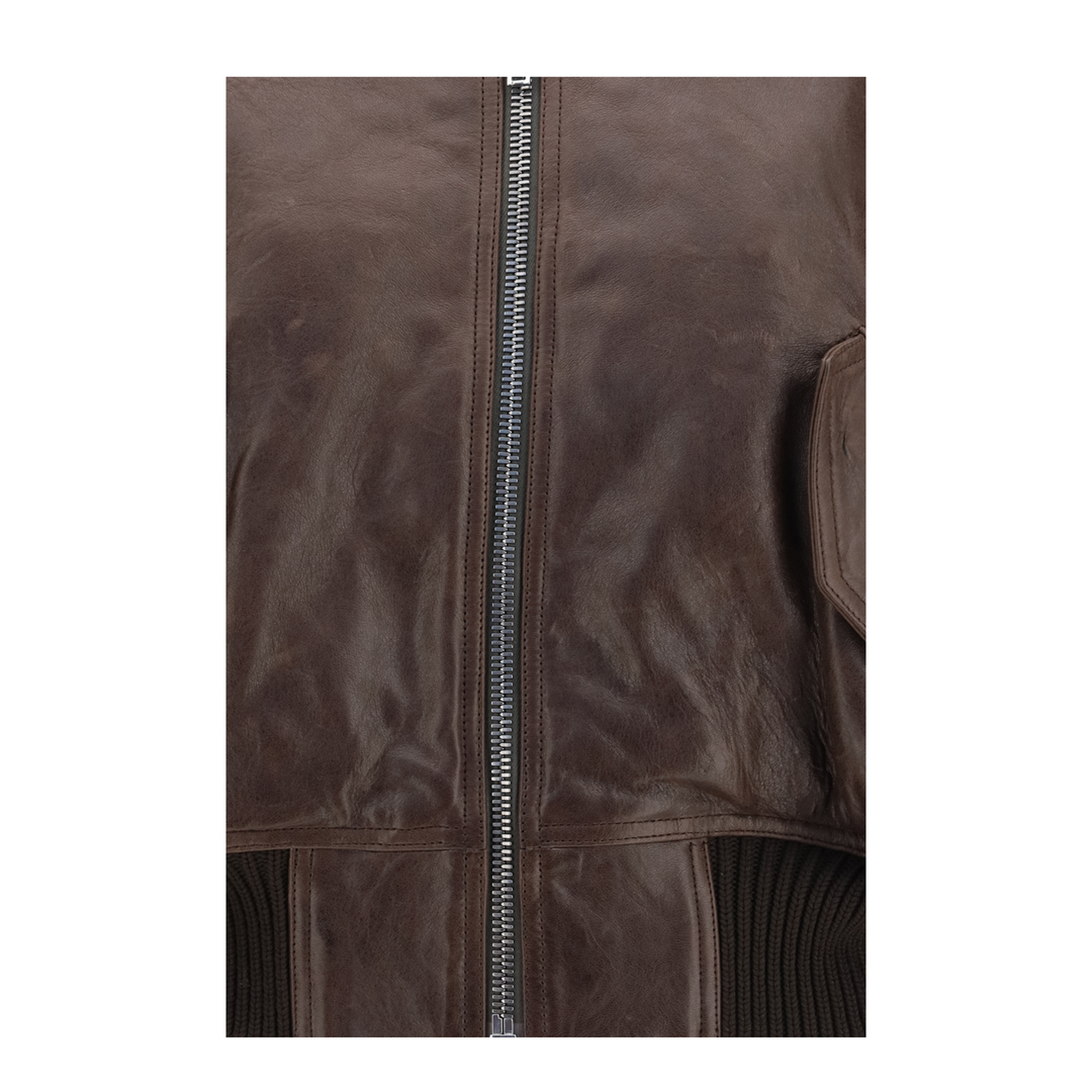MAYFEYR - Rick Owens - Cropped Leather Bomber Jacket - RP02F5702LBE84
