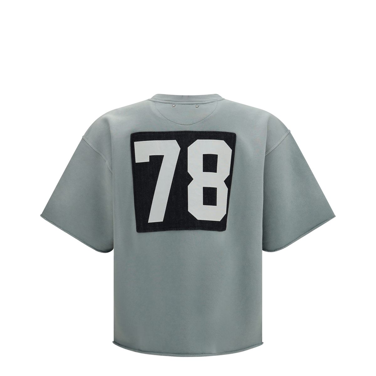 MAYFEYR - Golden Goose - Short Sleeve Sweatshirt With Back Print - GUP02853P002632