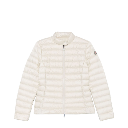 White Ivory Igelle Short Down Jacket