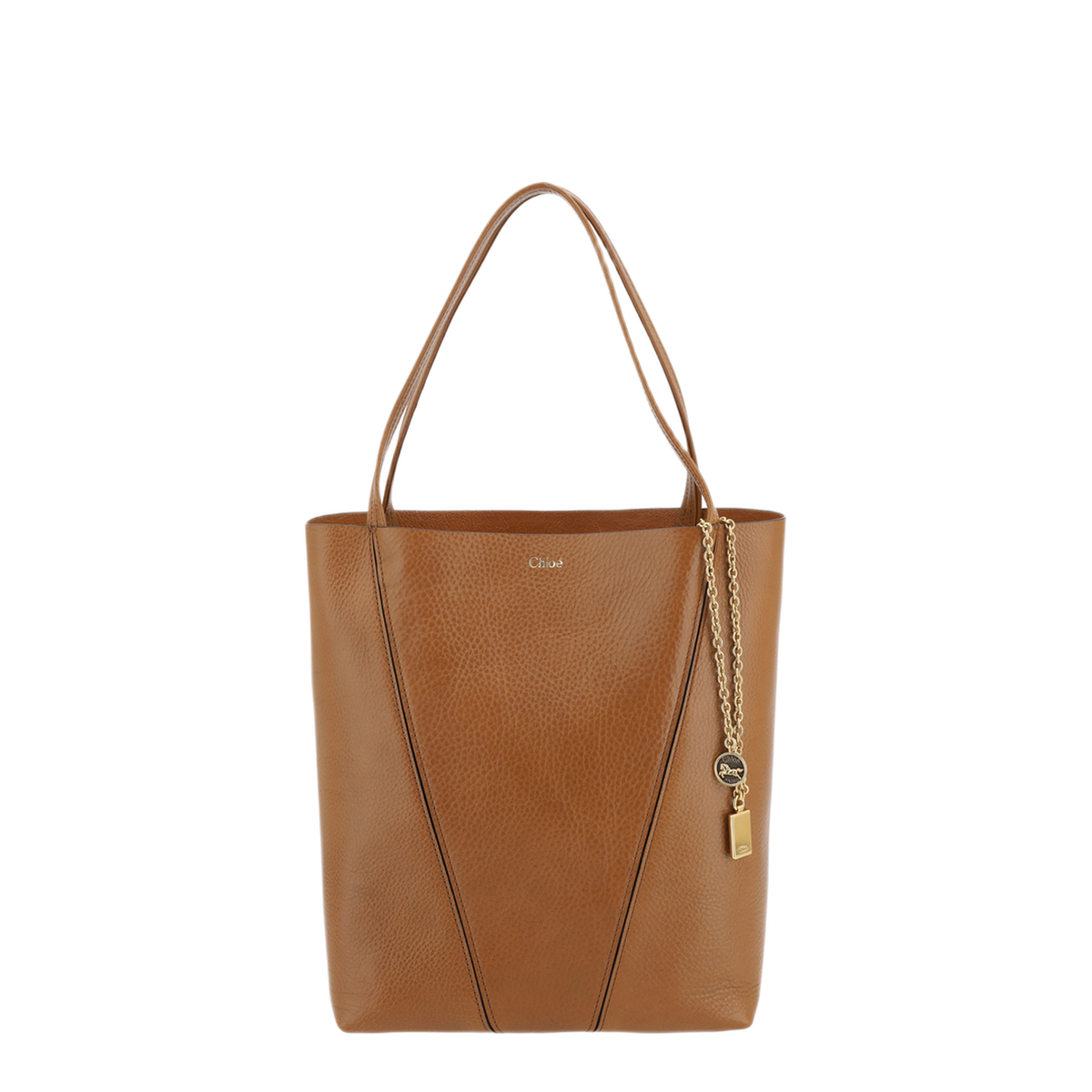 Spin Calfskin Tote - Clay Brown