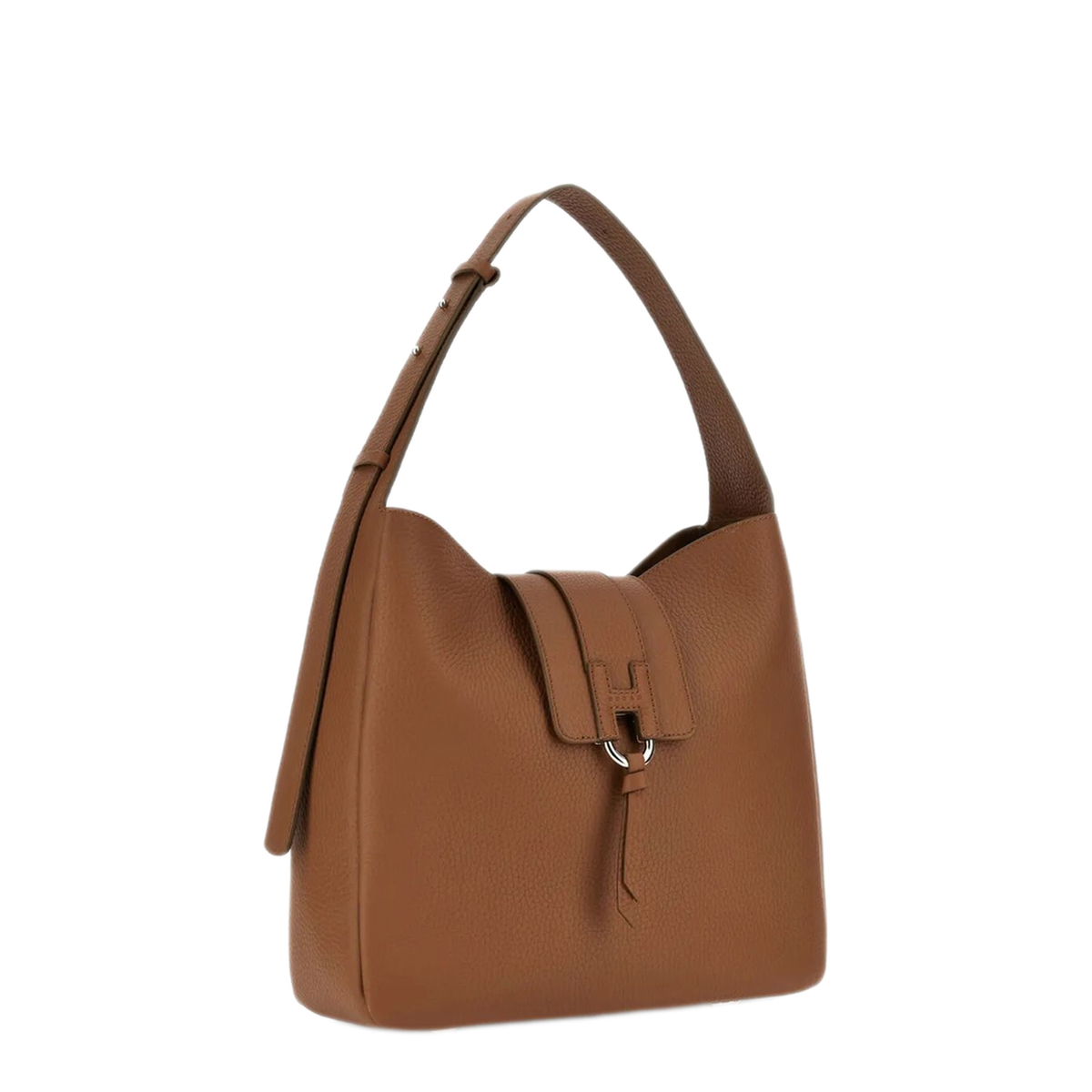Calfskin Shoulder Bag - Brown