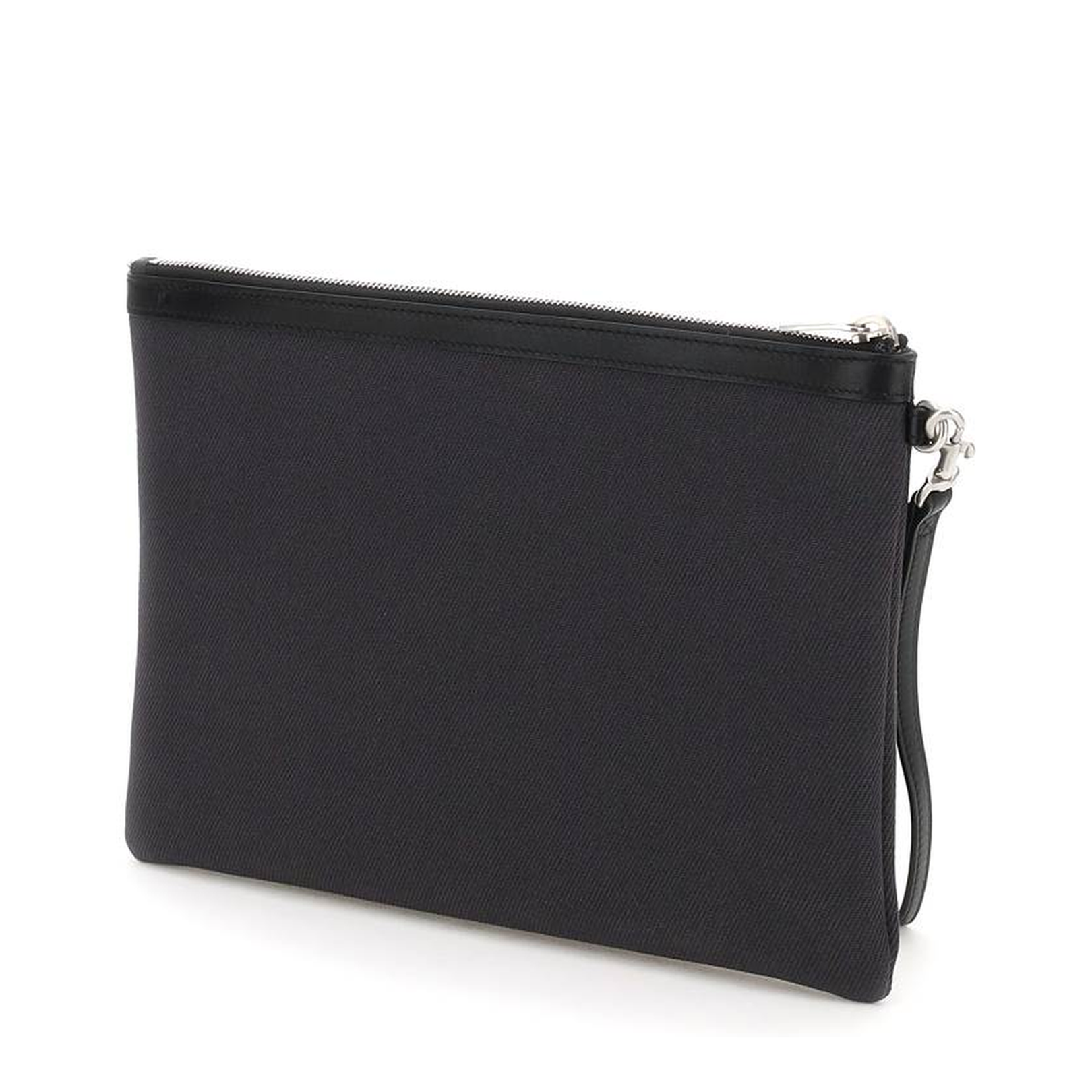 Charcoal Canvas Rive Gauche Clutch