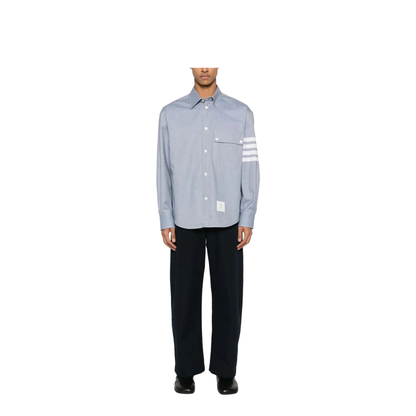 MAYFEYR - Thom Browne - Flannel 4-Bar Shirt - MWL420AF0325