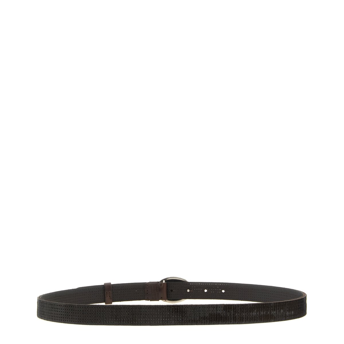 MAYFEYR - Brunello Cucinelli - Embossed Leather Belt With Oval Buckle - MAUTF266C6074