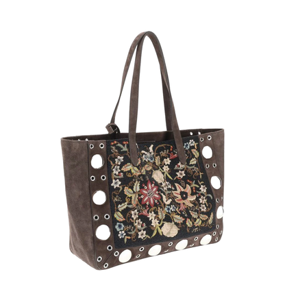 Floral Embroidered Nellcote Tote Bag