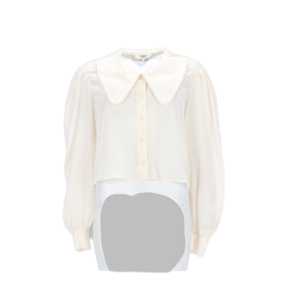 MAYFEYR - Chloè - Blouse With Puff Sleeves In Crêpe De Chine - 26AH109005107