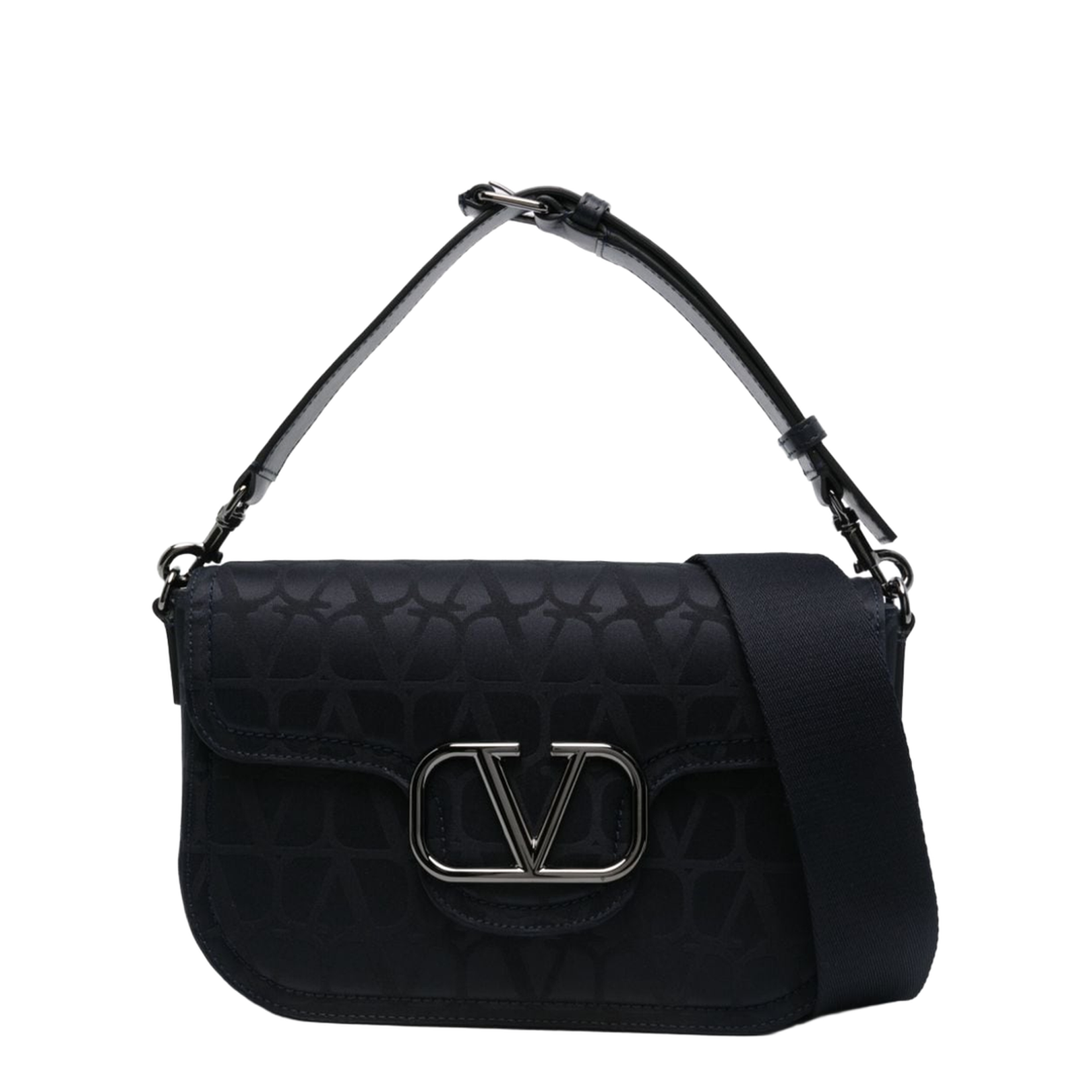 VLogo Signature Foldover Top Shoulder Bag