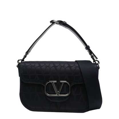 VLogo Signature Foldover Top Shoulder Bag