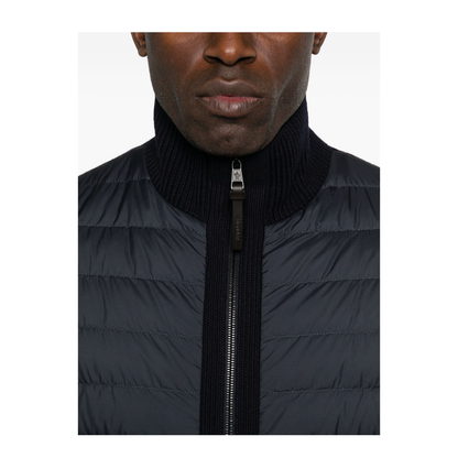 Midnight Blue Wool Cardigan