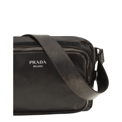 MAYFEYR - Prada - Shoulder Bag In Aged-Effect Nappa Leather - 2VH218VOOO2C75