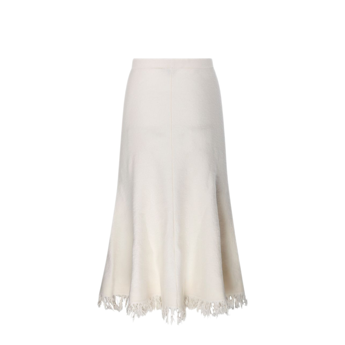 MAYFEYR - Bottega Veneta - White Wool Midi Skirt - 873882V6LL09071