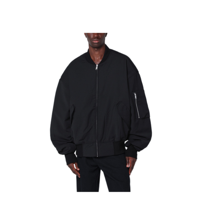 MAYFEYR - Entire Studios - Black Zip Up Bomber Jacket - ESU-W25-1047PLBW