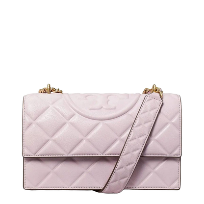 Flaming Lilac Leather Crossbody Bag