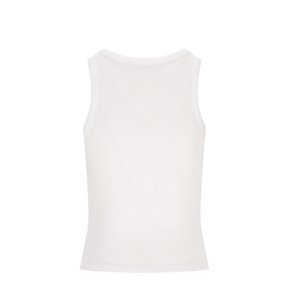Logo Ribbed Tank Top