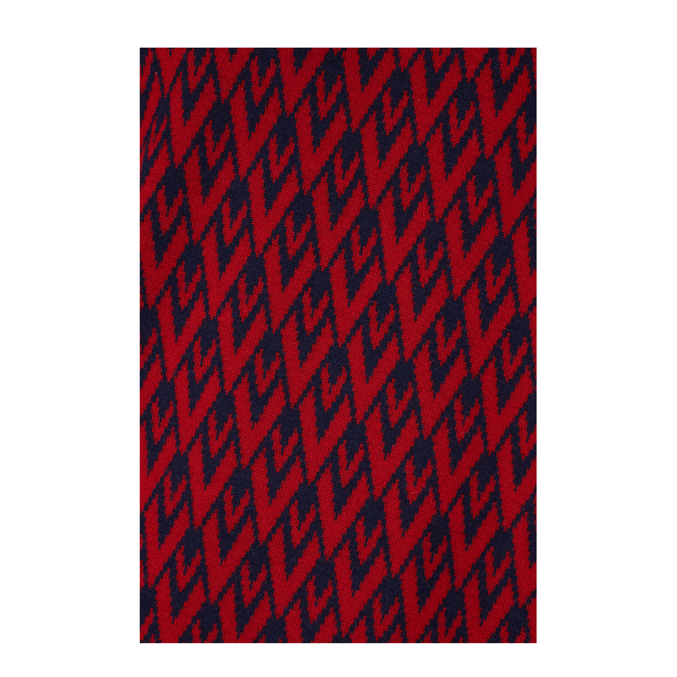 Embroidered Cotton Sweater Red