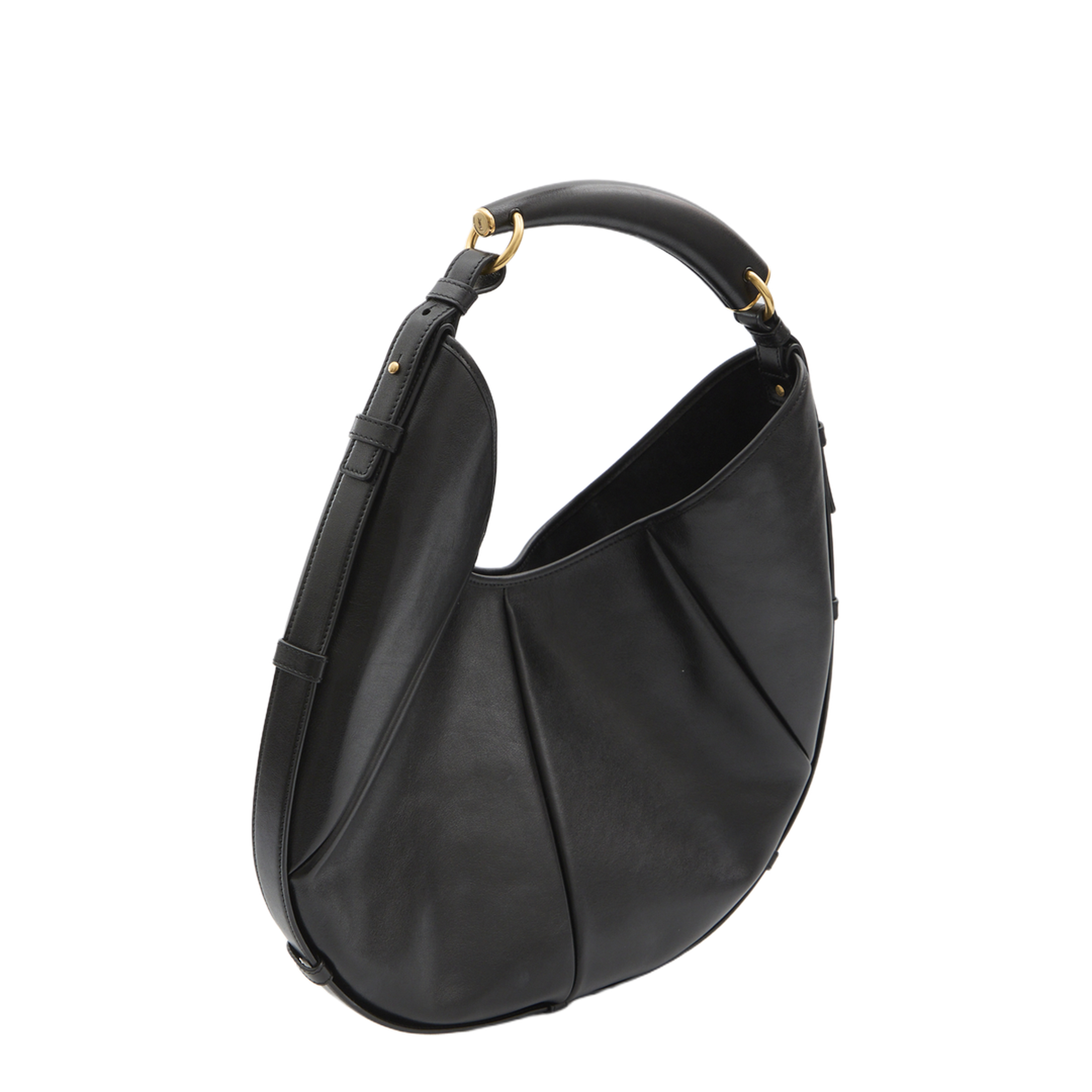 Mombasa Medium Padded Calfskin Hobo Bag - Black