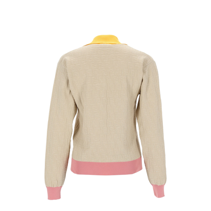 Light Beige Cotton And Silk Jumper
