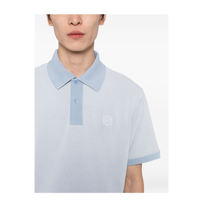 Polo in Cotton Blue