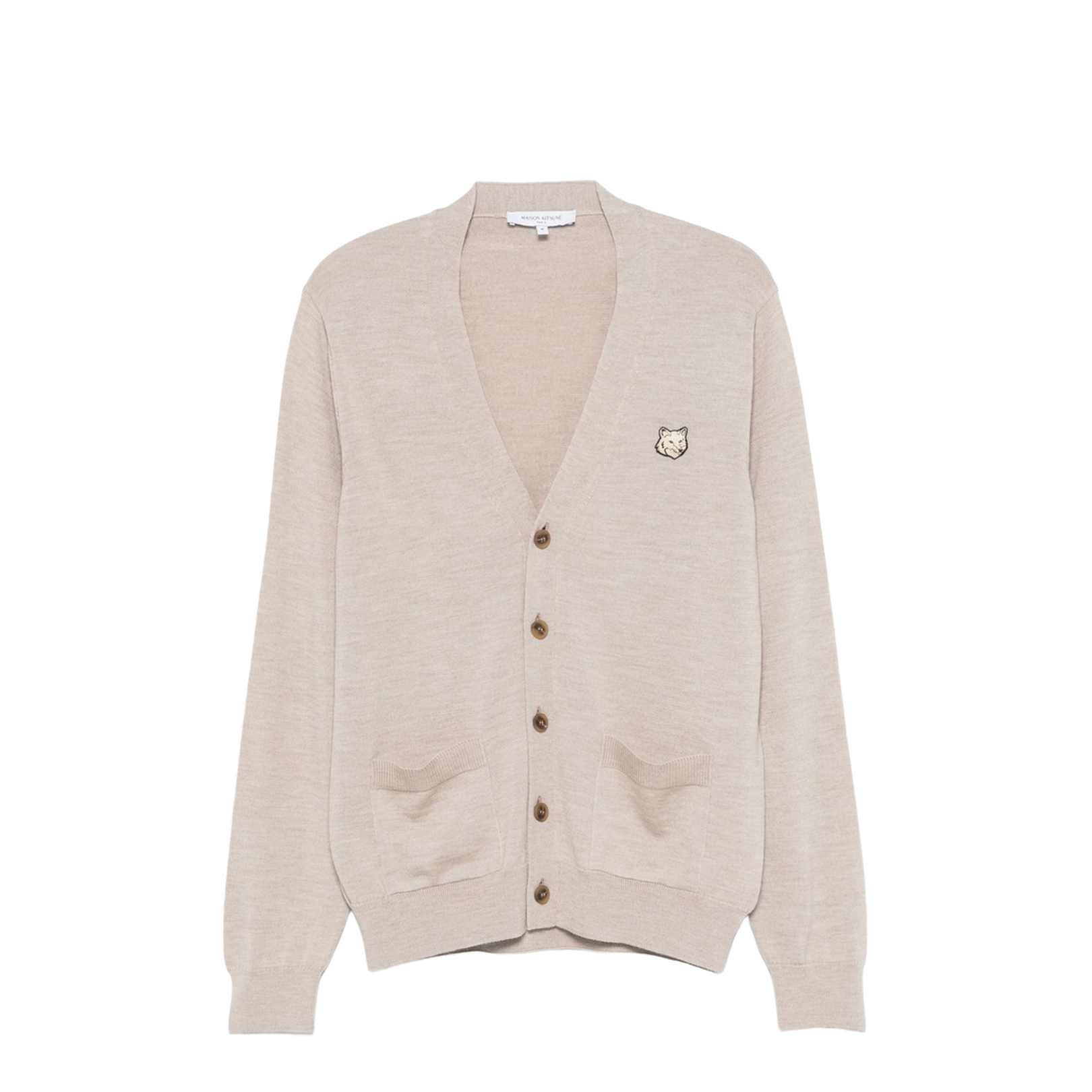 Bold Fox Head Patch Regular Cardigan