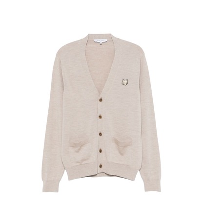 Bold Fox Head Patch Regular Cardigan
