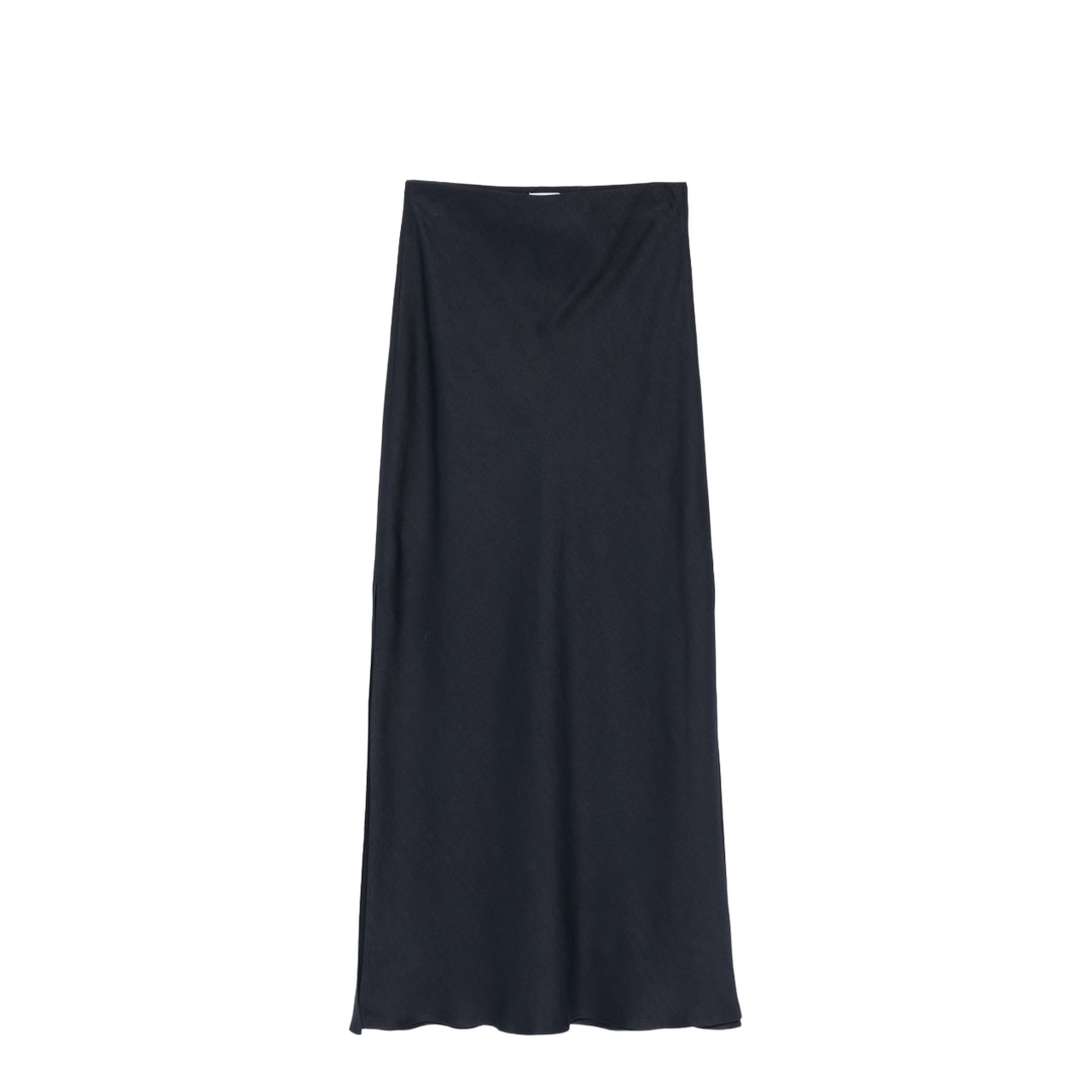 Line Blend Long Skirt Blue