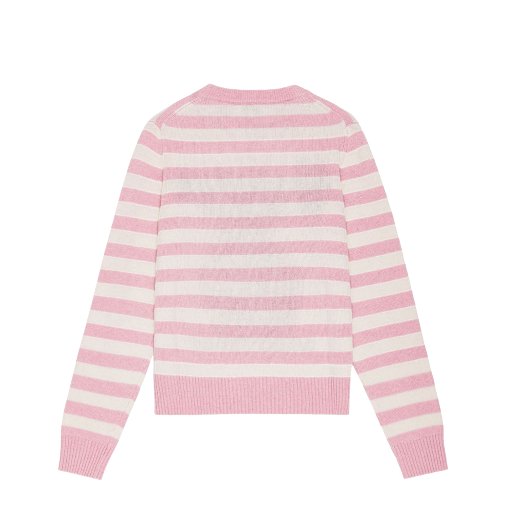Striped Graphic Wool Mix Bunny Knit