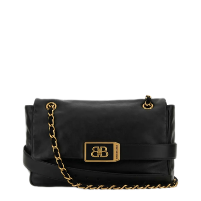 Modu Medium Calf Leather Shoulder Bag - Black