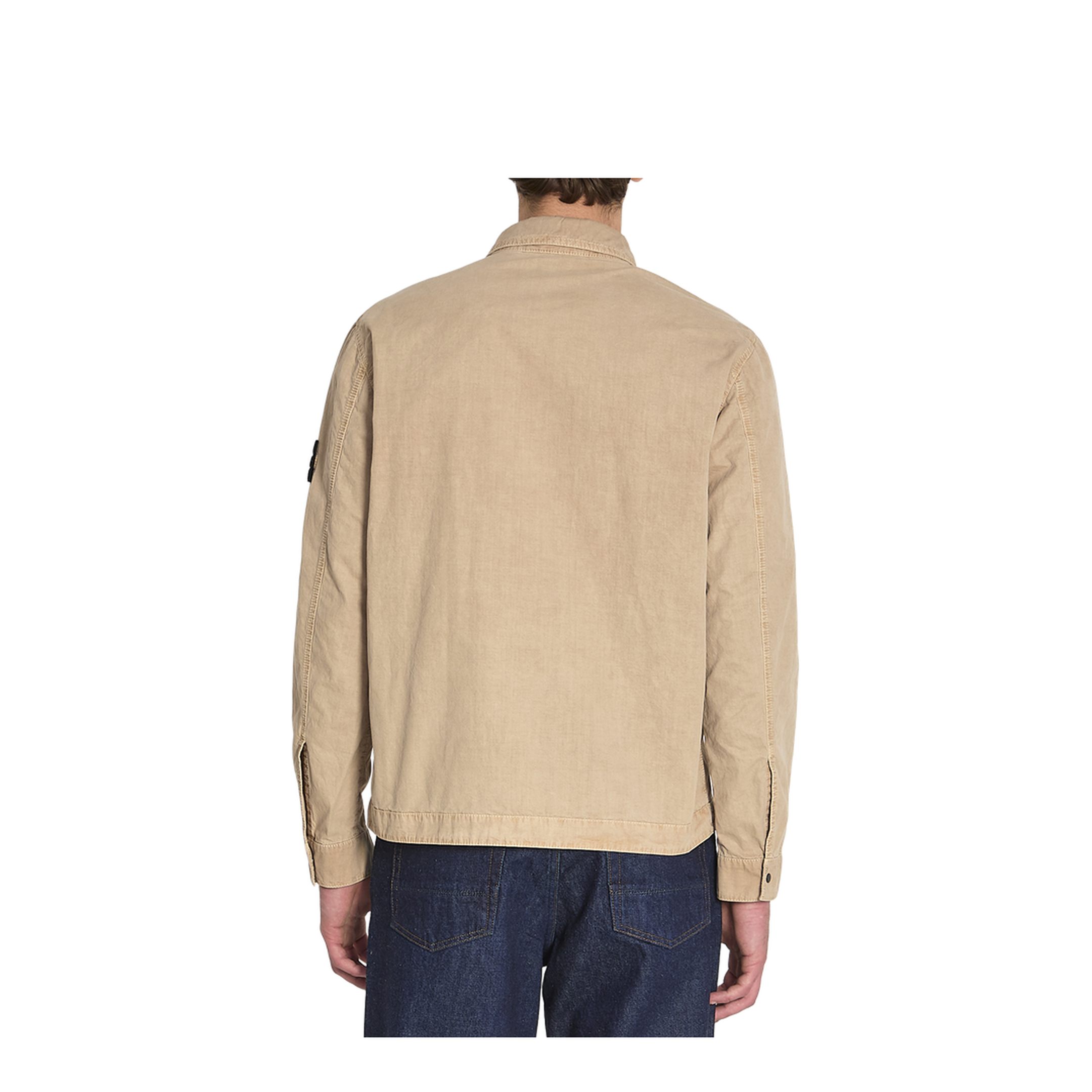 Brushed Organic Cotton Canvas Overshirt