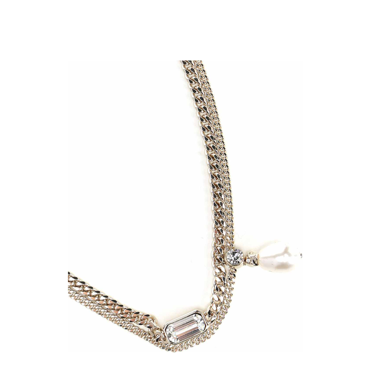 MAYFEYR - Alexander Mcqueen - Skull Necklace With Crystals - 855296J161P1053