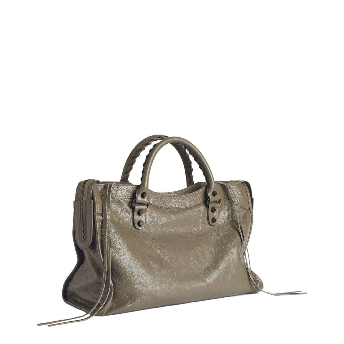 Le City Medium Lambskin Handbag - Army Green