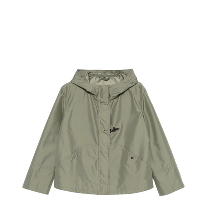 Short Parka Coat - Green