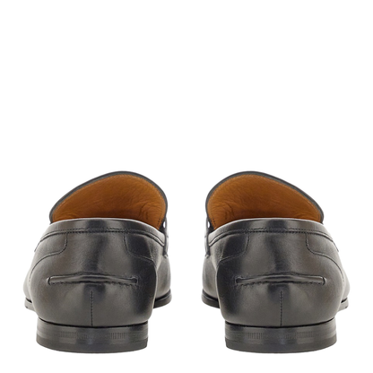Black Leather Jordaan Loafer