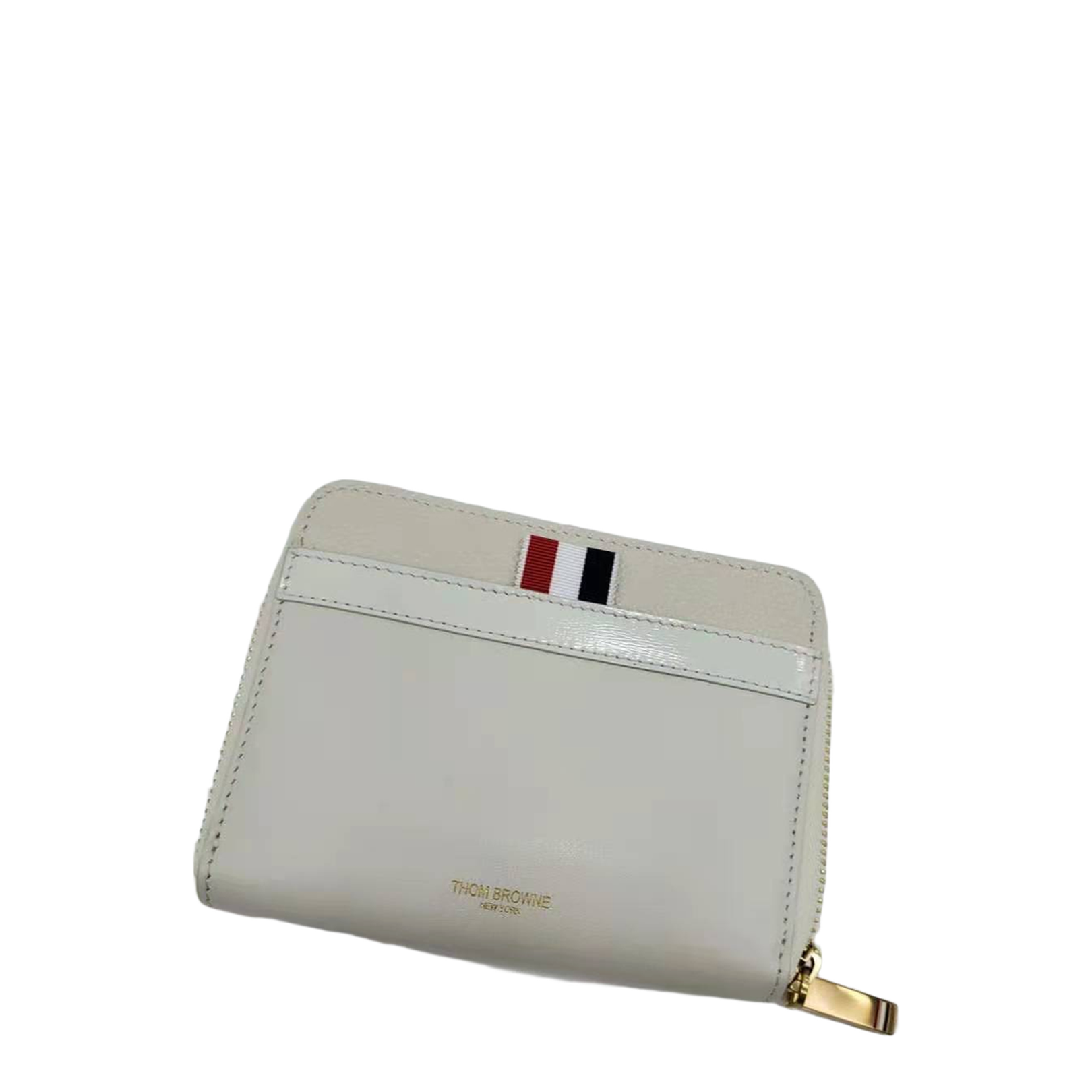 White Logo Clutch Bag