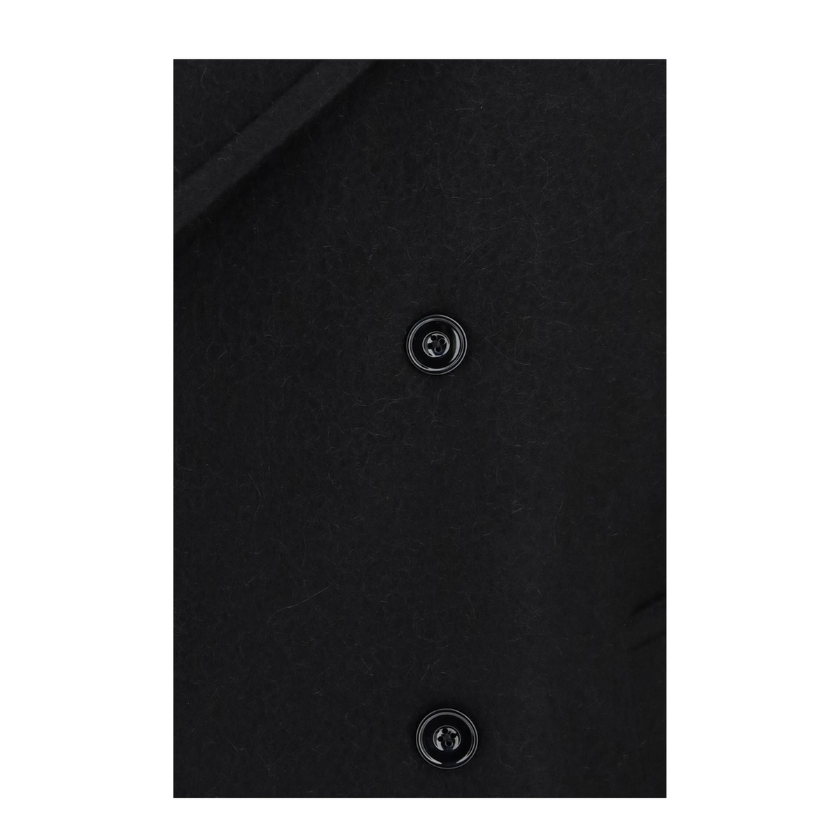 Short Double Breasted Wool Alpaca Coat