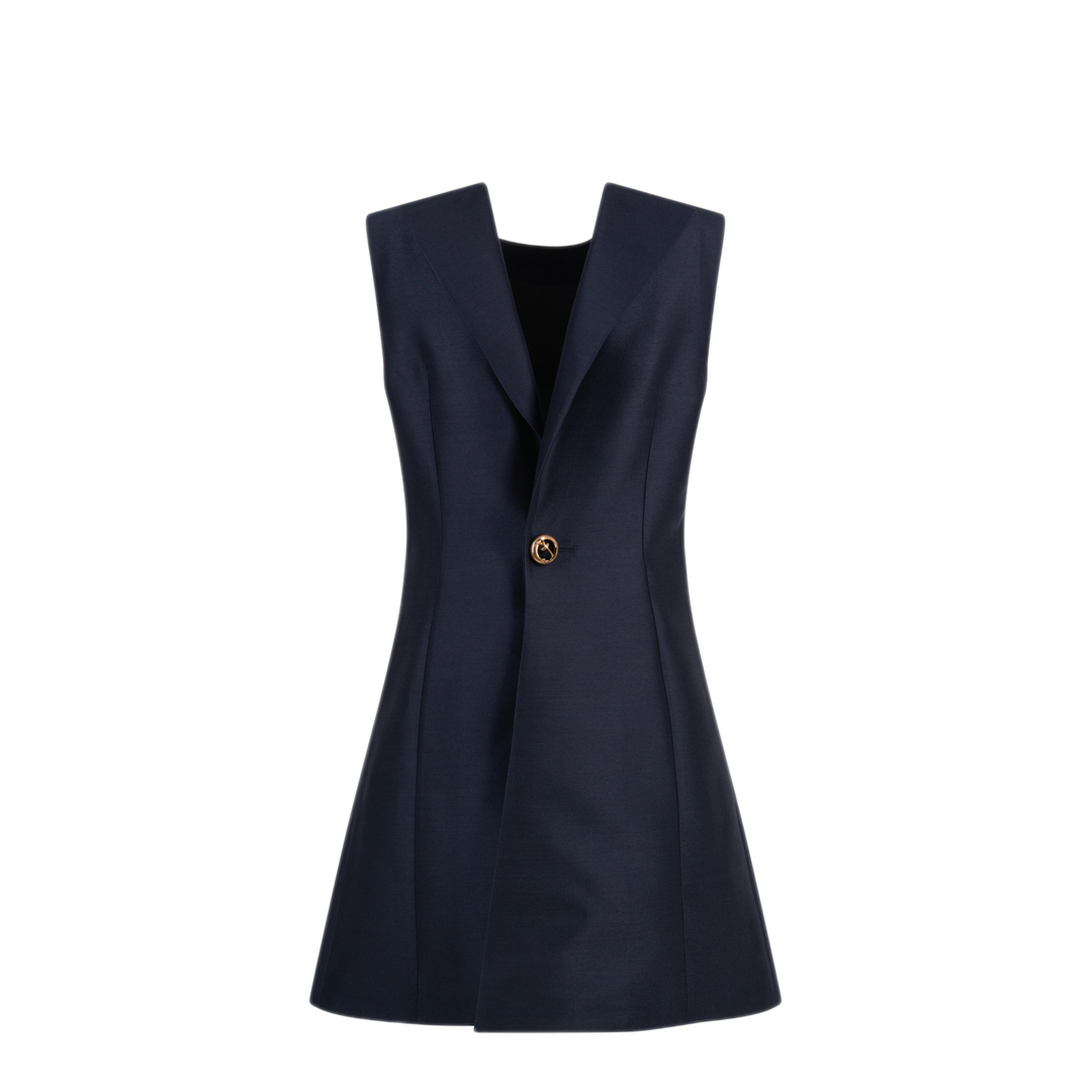MAYFEYR - Balenciaga - Wool Mini Dress With Button - A00293TUT228065