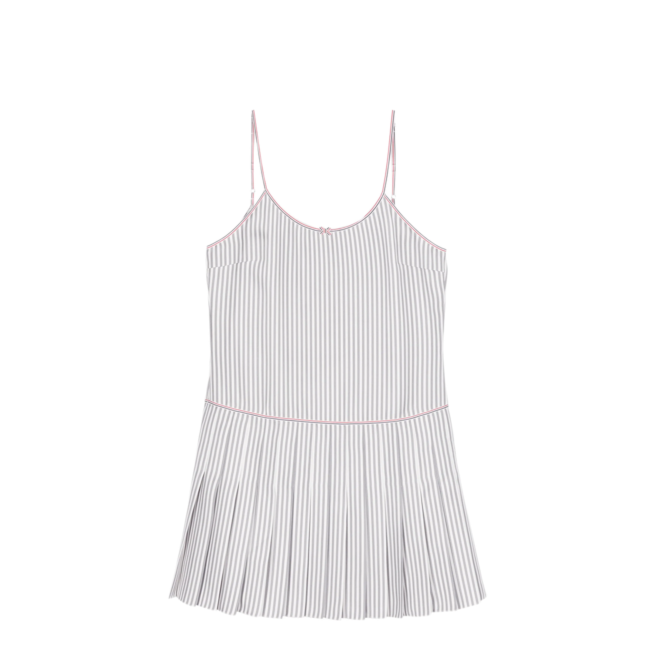 MAYFEYR - Thom Browne - Striped Pleated Minidress - FDSF09AF0819035
