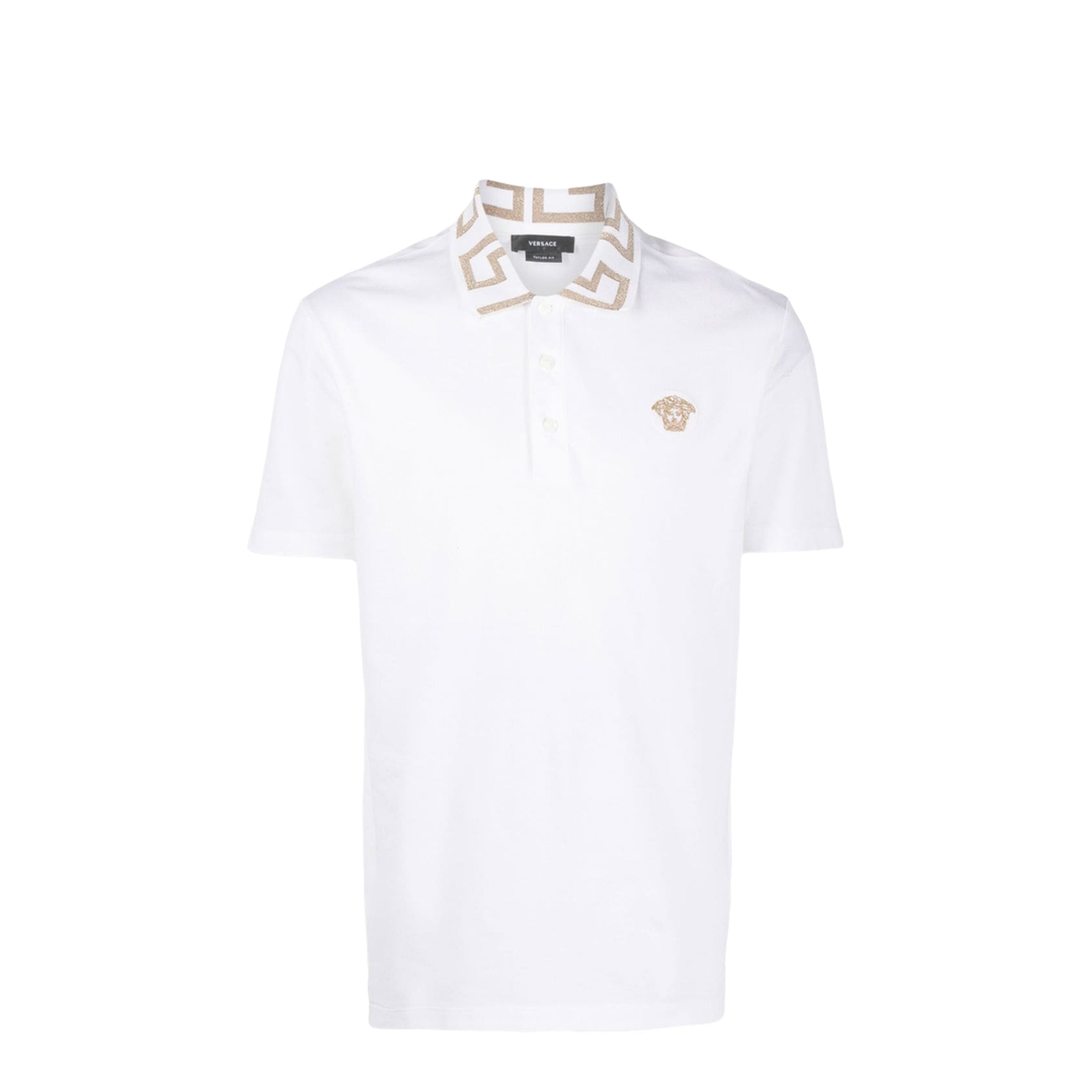 Versace Greca Short-Sleeved Polo Shirt