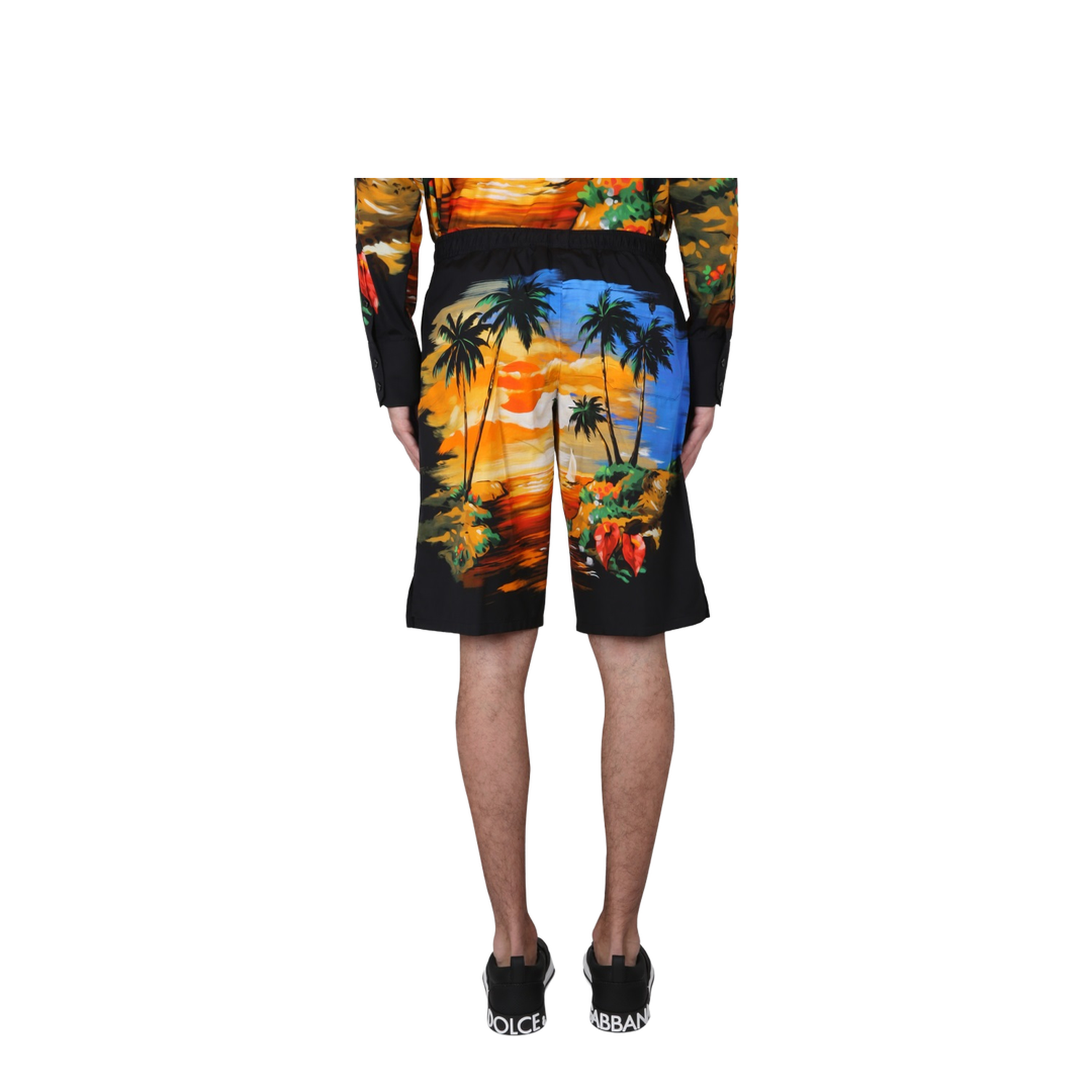 Bermuda Shorts with Hawaii Print