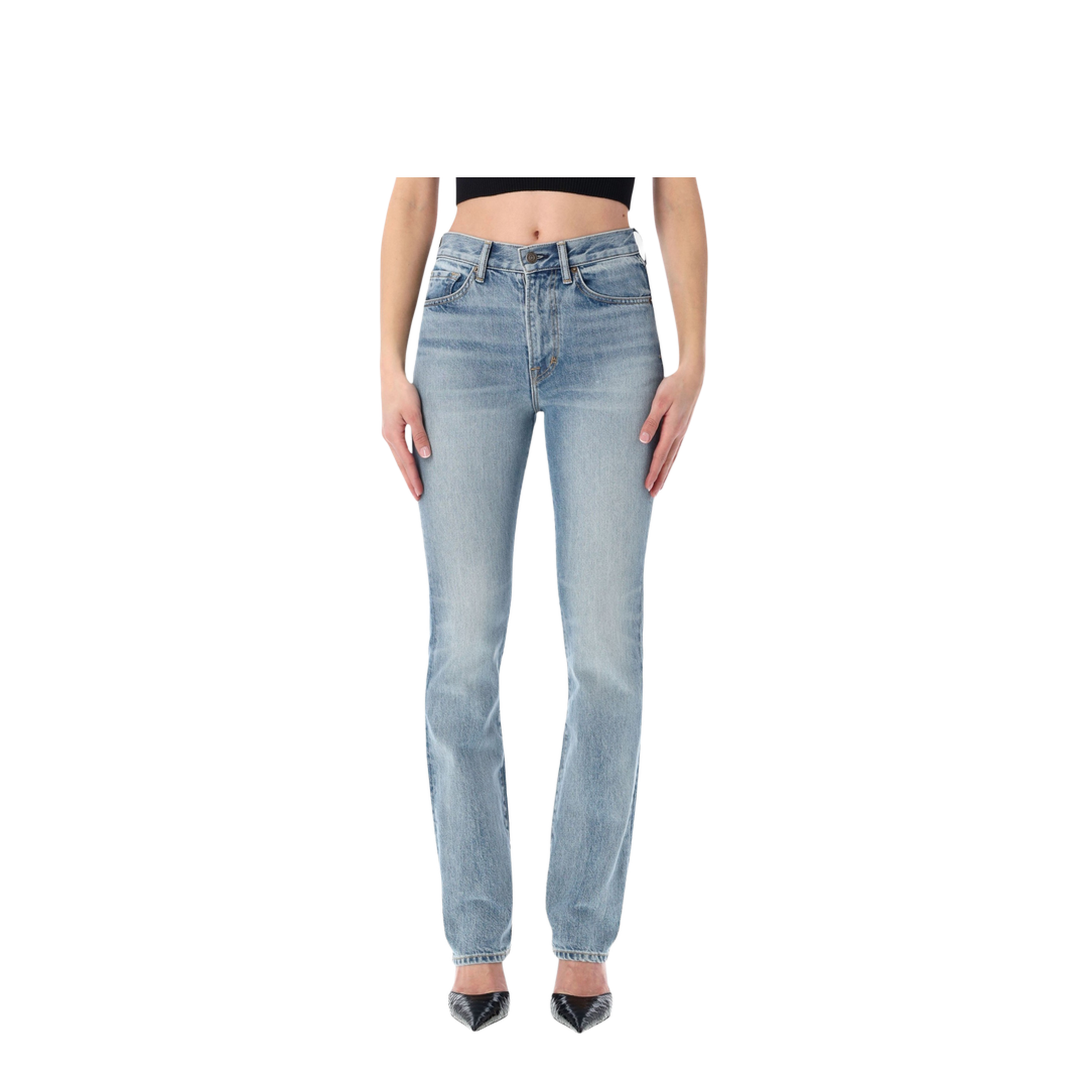 Washed Denim Jeans