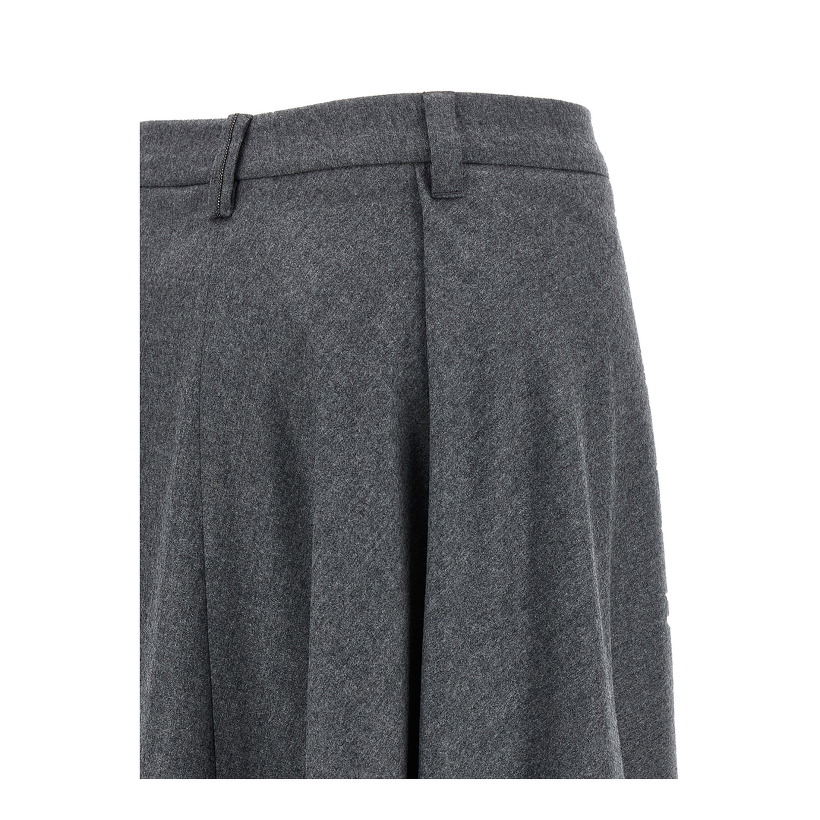 Asymmetrical Wool Skirt
