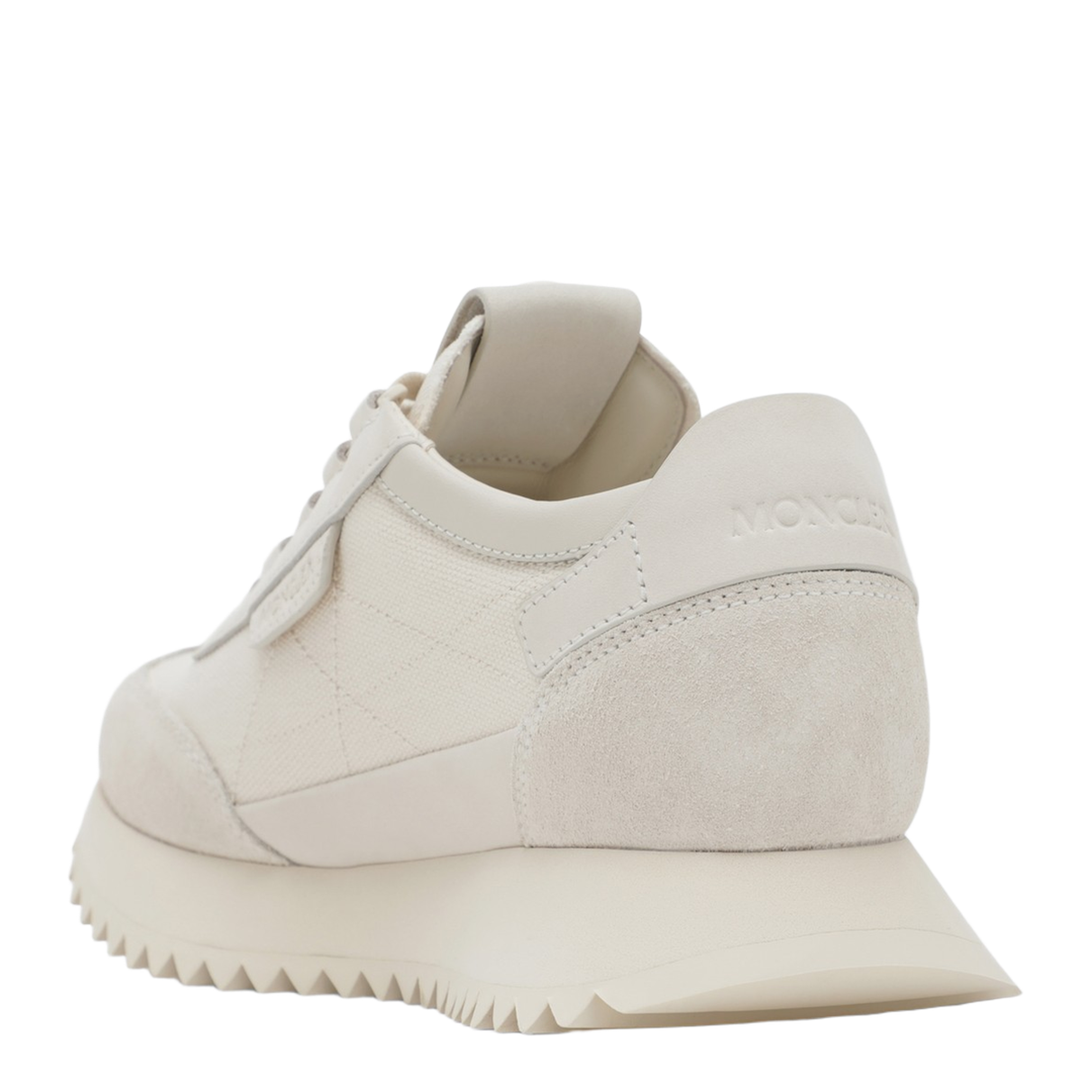 Pacey2 Sneaker in Beige Canvas and Leather
