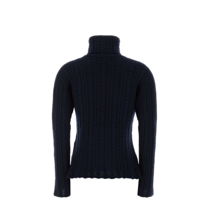 MAYFEYR - Moncler - Navy Blue Wool Blend Sweater - L20989F00005N0625778