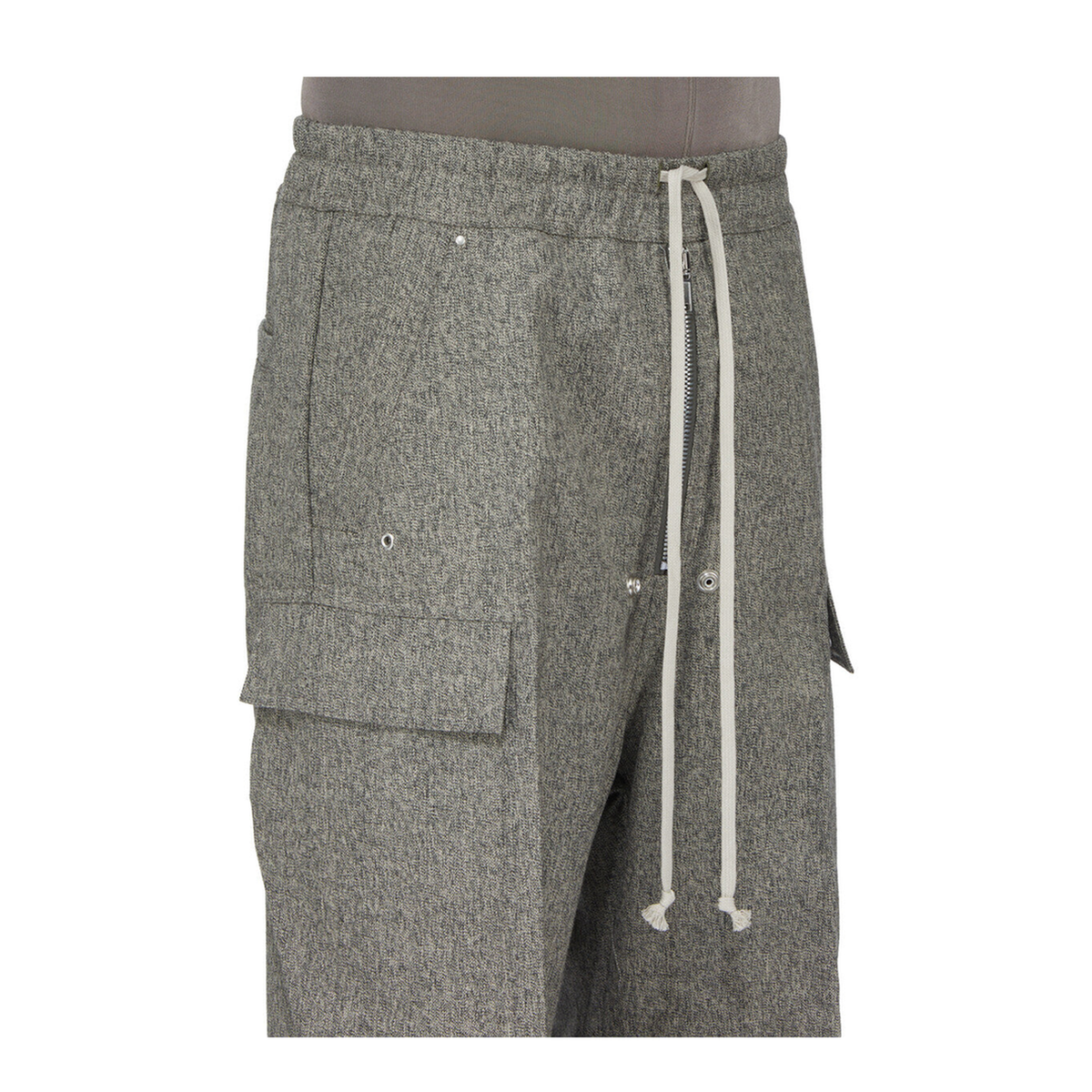 Wool Trousers With Cargo Pockets
